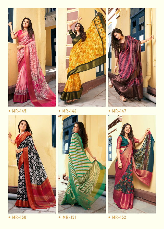 Meera New By Sr 145 - 152 Printed Sarees Catalog